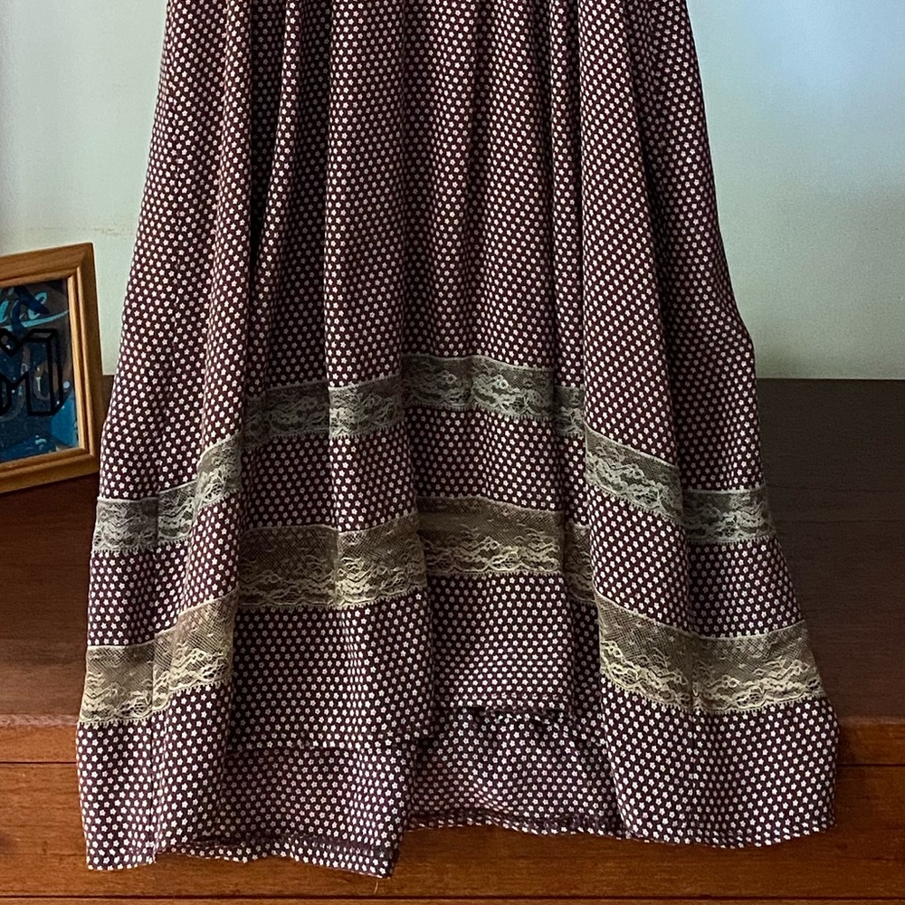 Lisa D soft 100% silk peasant dress - Picture 9 of 16